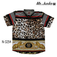 ?ส่งฟรี?เสื้อเชิ้ตชาย Mr-Junko ผ้านิ่มใส่สบายไม่ร้อน งานคุณภาพ พรีเมี่ยม ลายผ้าด้านหน้าต่อกัน N-3254