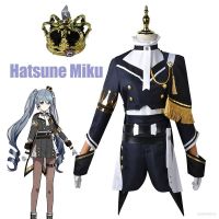 WGBCsp Hatsune Miku ชุดคอสเพลย์ ชุดยูนิฟอร์ม เสื้อแขนยาว กระโปรง สําหรับปาร์ตี้ฮาโลวีน