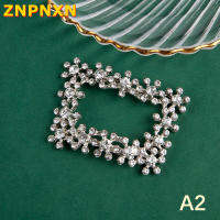 [ZNPNXN] 1ชิ้นผู้หญิงคริสตัลรองเท้าคลิปตกแต่งรองเท้า Rhinestone เสน่ห์โลหะรองเท้าหนีบ