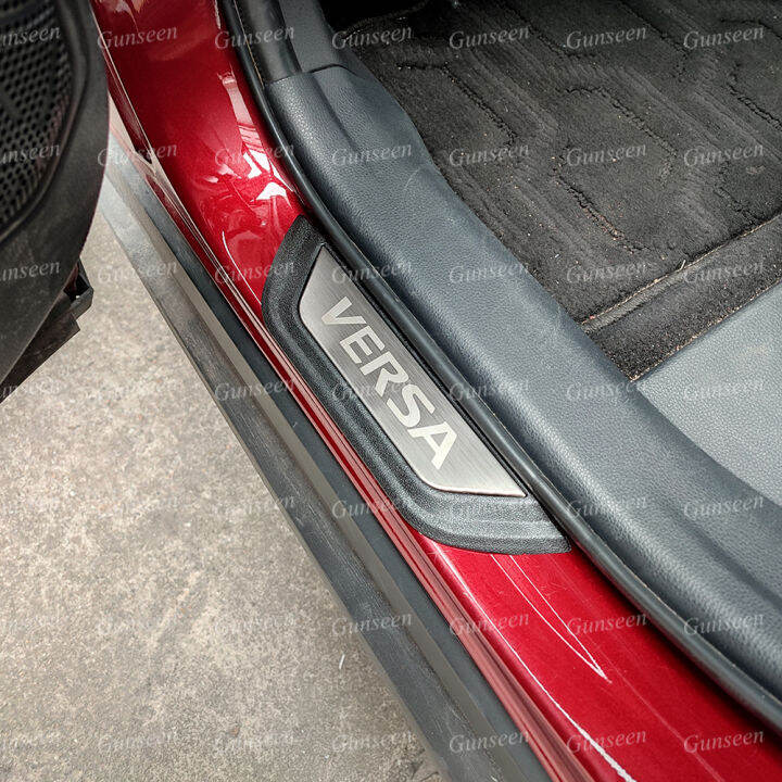 for-nissan-versa-accessories-car-door-sill-protector-scuff-plate-pedal-threshold-styling-sticker-guard-trim-2019