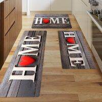 ☋ 1pc Letter Home Print Floor Mats Polyeseter Heart Kitchen Mats Home Rugs Entrance Doormat Living Room Home Decortion