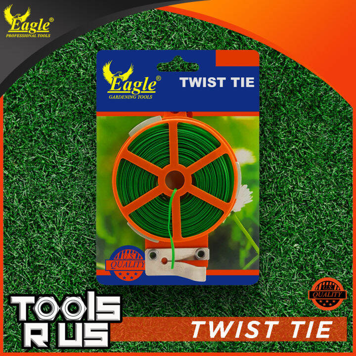 EAGLE Twist Tie Wire Spool With Cutter for Gardening, Food Bag Sealing