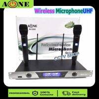 ไมโครโฟนไร้สาย/ไมค์ลอยคู่ UHF ประชุม ร้องเพลง พูด WIRELESS Microphone รุ่น A-ONE M-2002