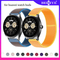 ไนลอนหรับ สายนาฬิกา for huawei watch buds สายรัดข้อมือไนลอนสีอ่อนระบายอากาศได้สมาร์ทวอทช์สร้อยข้อมือเข็มขัด for huawei watch buds กีฬา สายนาฬิกา