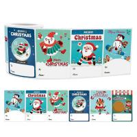 Christmas Labels 500pcs Gift Tag Stickers 6 Assortment Christmas Theme Designs Christmas Sticker Tags Paper Self Adhesive Christmas Gift Tags for Gifts Presents gorgeously