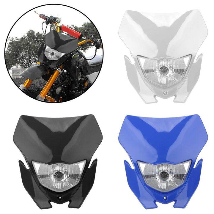 Motorcycle Headlight Fairing Motocross Supermotor Headlamp Universal