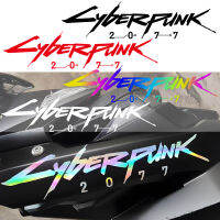 สติ๊กเกอร์ตกแต่งสติ๊กเกอร์เงาสะท้อนกันน้ำ Cyberpunk 2077โลโก้ตกแต่งรถจักรยานยนต์สกู๊ตเตอร์ยานพาหนะไฟฟ้าจักรยานแล็ปท็อป