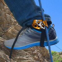 （AT） Mountaineering Pedal Riser ขวา/ซ้าย Foot Loop Ascender Protector พร้อมเข็มขัดเชือกปีนเขาอุปกรณ์ป้องกันความปลอดภัย Accessorie