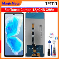 MagicMeta สำหรับกล้อง Tecno Camon 18 CH6 CH6n ประกอบจอแสดงผล LCD แบบสัมผัสหน้าจอทดแทน Digitizer กระจกสำหรับ Tecno Camon 18 CH6 LCD