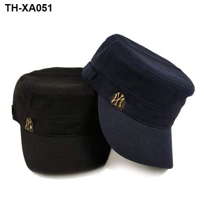 and winter flat cap letter military mens casual peaked warm outdoor hat