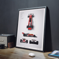 Luyameishop Motorsport Canvas Wall Art-โปสเตอร์รถแข่งและหมวกกันน็อค F1-ของตกแต่งบ้านในอุดมคติ &amp; ของขวัญที่ไม่เหมือนใคร