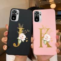 สำหรับ Xiaomi R Edmi หมายเหตุ10กรณีสวยจดหมายดอกไม้ซิลิโคนอ่อนนุ่มปกหลังสำหรับ Xiaomi R Edmi หมายเหตุ10 10วินาที Note10โทรศัพท์กรณีกันชน