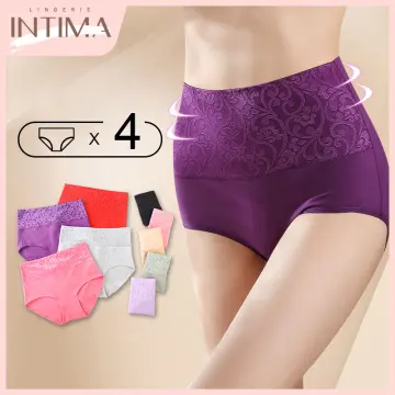 AllOfMe Cotton Panties Jacquard Design Pattern Women Underwear Sexy Female  Lingerie Cotton Briefs Solid Color Intimates Pantys for Woman