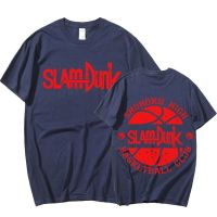 tshirt เสื้อยืดวินเทจ อะนิเมะแฟชั่นญี่ปุ่น Slam Dunk เสื้อยืดผู้ชายผู้หญิงฤดูร้อนฮิปฮอปแขนสั้นเสื้อยืดขนาดใหญ่ผ้าฝ้ายถนน