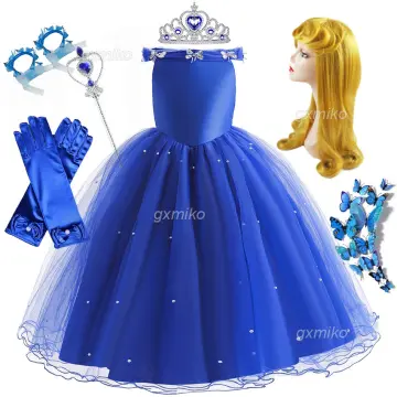 royal blue princess ball gown for kids