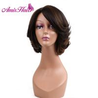 Synthetic Hair Wig Bob Wigs Straight Hair Short Wig For Women Natural Black Brown Blonde Party Daily Cosplay Wigs Amir