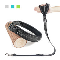 Dog Belt Running Adjustable Collar Reflective for Medium Large Dog Supplies Pet Dog Leash and Collar Set Glove Leashes Elastic