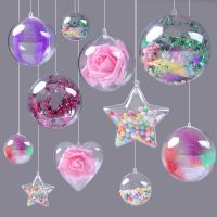 Holiday decoration hanging ball ceiling decoration hanging decoration acrylic transparent ball plastic ball hollow ball shopping mall window shop