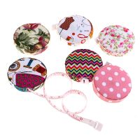 1.5M/2M Mini Retractable Portable Ruler Tape Measure Fabric Covered Tailor Ruler Sewing Tools Accessories