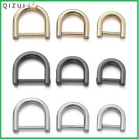 QIZUI DIY อุปกรณ์เสริมสายคล้องกระเป๋า ถอดได้ เปิดสกรู หัตถกรรมเครื่องหนัง D แหวนหัวเข็มขัด เข็มกลัด