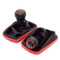 【DT】 hot  23mm For Volkswagen VW Golf 4 IV MK4 GTI R32 Bora Jetta 5 Speed Black Frame Gear Shift Knob Lever Gaiter Boot 1999-2004