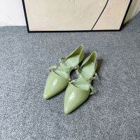 【Fast Shipping】NewMelissa-Pointed round bead flat sole sandals, daily butterfly jelly womens shoes