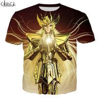 CLOOCL อะนิเมะ Saint Seiya ผู้ชายผู้หญิงเสื้อยืด3D พิมพ์แฟชั่นร้อนขายเวอร์ชั่นเกาหลีท็อปส์