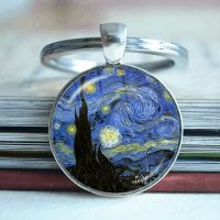 New Accessories Fashion Starry Sky Keychain Key Pendant