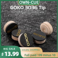 GOKO Cue Tips รุ่น3036 Smh สนุ๊กเกอร์ Cue Pool Cue Billiard Tip 1011.513Mm เคล็ดลับหมูผิว6-7ชั้น Multi-Layered อุปกรณ์เสริม