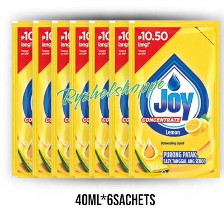^Authentic quality^ JOY DISHWASHING LIQUID 40ML*6 SACHETS Lazada PH