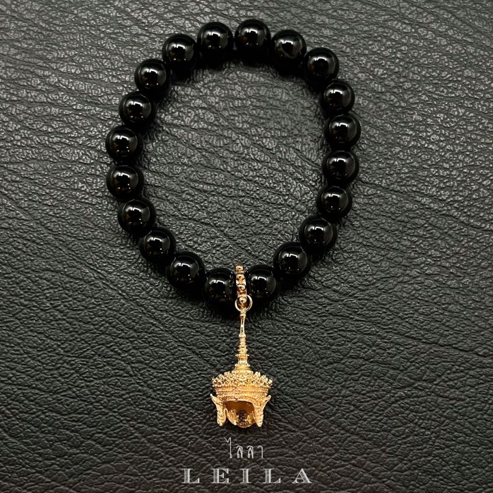 leila-amulets-เทริด-มโนราห์-ห่วงห้อย-พร้อมกำไลหินฟรีตามรูป