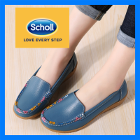 รองเท้าผู้หญิง Scholl Scholl รองเท้าแตะหนังของผู้หญิงรองเท้าสตรี Kasut Wanita รองเท้าแตะลำลอง Scholl รองเท้าแตะสตรี Scholl สำหรับผู้หญิง Scholl รองเท้าแตะโบฮีเมียผู้หญิงรองเท้าโบ้ทรองเท้าโลฟเฟอร์แบน