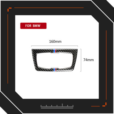 【cw】 Suitable for BMW f30f34 New 3 Three Series gt4 Series Carbon Fiber Central Control Headlamp Switch Decoration Frame Car Modification ！