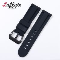 ▲ 22mm 24mm 26mm Silicone Watch Band Rubber Watchband Stainless Steel Buckle Watch Accessories Replacement Wristwatch Strap
