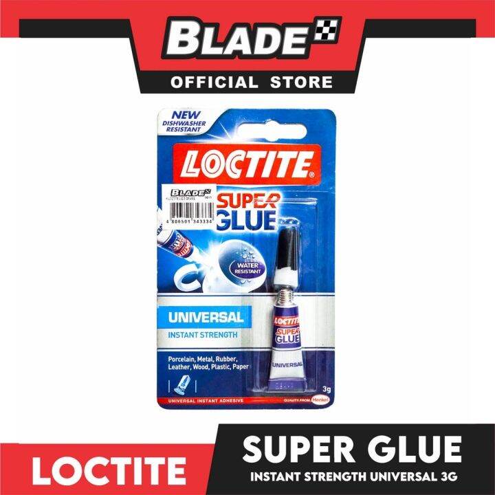Loctite Super Glue Water Resistant 3g Universal Instant Strength