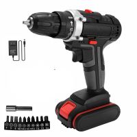 21V Cordless Drill Screwdriver Lithium-Ion Battery 2 In 1 Mini Drill Electric Screwdriver Rechargeable Set 2 Speed Power Tools