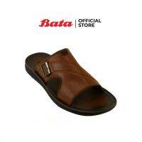 Bata MENS Sandal รองเท้าแตะแฟชั่นชาย แบบสวม เปิดส้น สีน้ำตาล รหัส 8614252