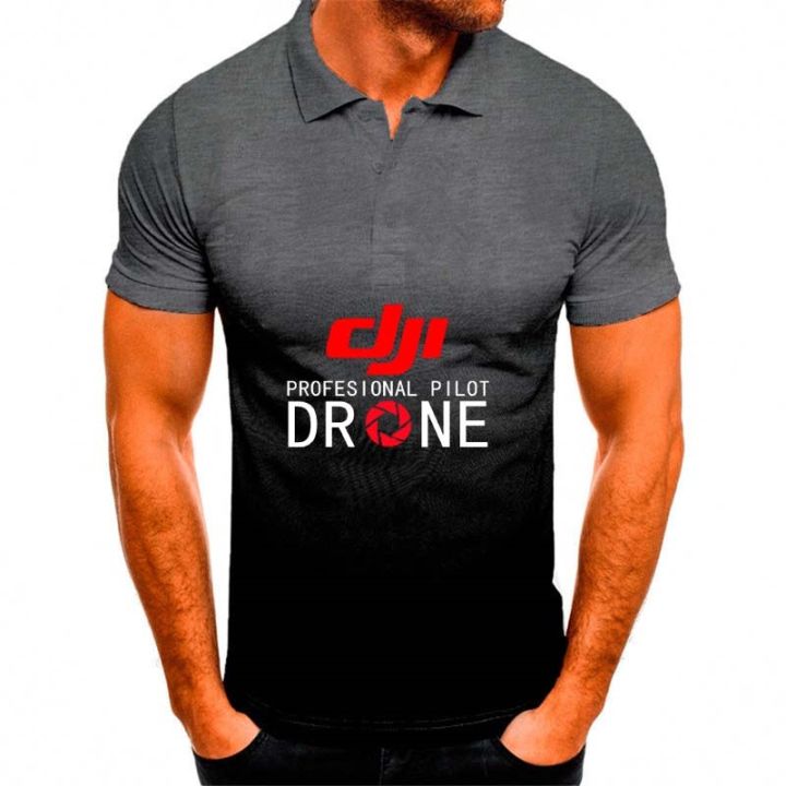 เสื้อโปโลทางการสำหรับผู้ชาย-เสื้อโปโลโดรน-dji-นักบินเสื้อลำลองแขนสั้นผ้าฝ้ายเสื้อยืดเข้ารูปกลางแจ้ง5xl-ไซส์ใหญ่สำหรับฤดูร้อน