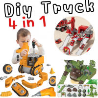 DIY TRUCK 4-in 1 เซ็ต DIY รถอาชีพ(TOY653)