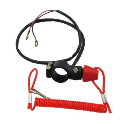 Tether Lanyard Emergency Kill Stop Engine Switch Push Button for A Motorcycle Boat Interruptor de parada l motor matar