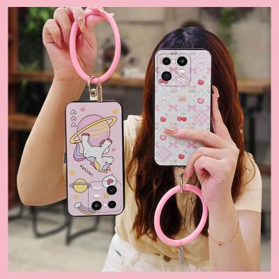 couple solid color Phone Case For Xiaomi 13 Pro luxurious youth soft shell Back Cover ring hang wrist trend protective