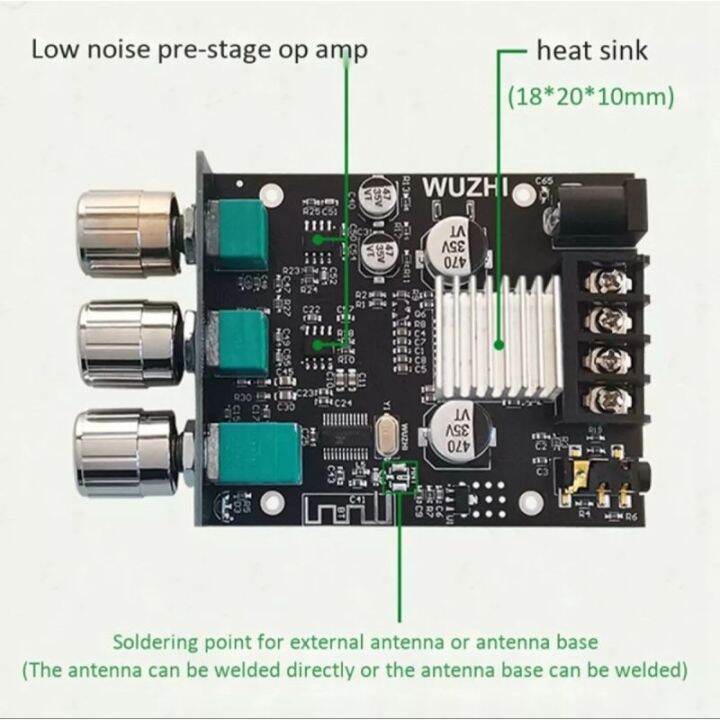 zk-502mt-bluetooth-5-0เครื่องขยายเสียง2-0ช่องสัญญาณสูงเครื่องขยายเสียงสเตอริโอบอร์ด2x50w-แอมป์เบส