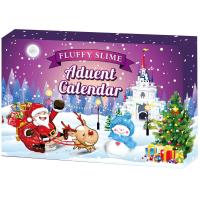 Sdvent Calendar  Christmas Slime 24pcs Different Countdown Advent Calendar Toy Christmas Gift Squishy Toy Set Kids Juguetes