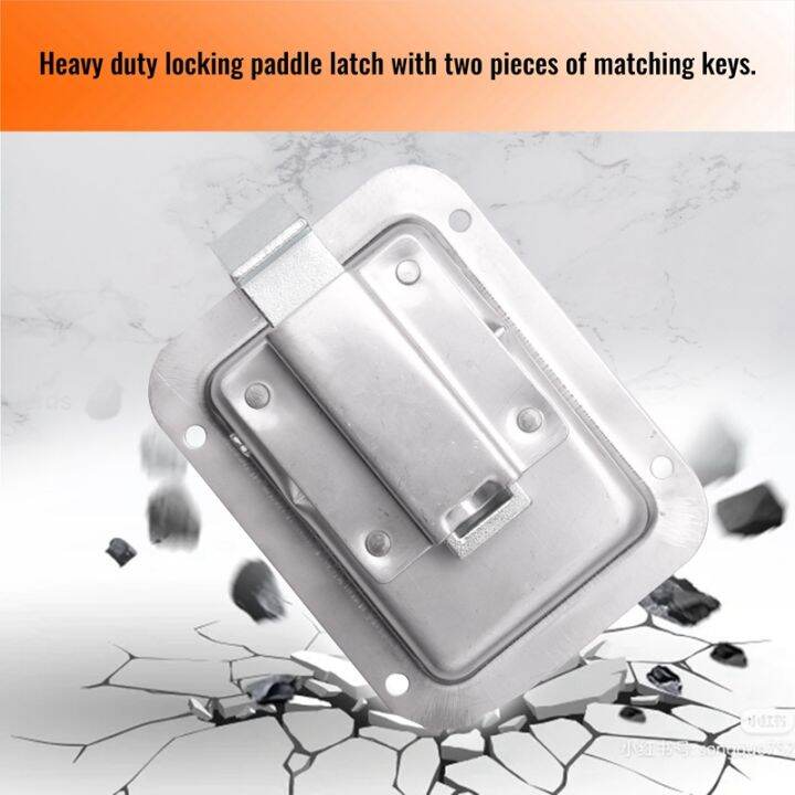 paddle-slam-latch-with-lock-amp-key-travel-trailer-lock-stainless-steel-rv-door-latch-heavy-duty-flush-mount-handle-latch