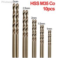 10Pcs M35 Cobalt Drill Bits HSS Twist Drill Bit Set High Speed Steel Wood Metal Hole Cutter Drilling Tools