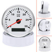 85มม. Tachometer 3000RPM พร้อม Hourmeter รถบรรทุกเรือดีเซลเครื่องยนต์ Tacho Meter RPM Gauge M18M16รถเรือ Tachometer Sensor