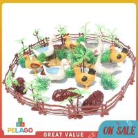 Pelaso ชุดของเล่นเพื่อการศึกษาสำหรับเด็กสำหรับฟาร์มสัตว์ปีกจำลอง55ชิ้น