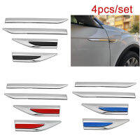 For VW T-ROC VW TROC 2017 2018 2019 2020 Chrome door Side Wing Fender Emblem Badge Trim sticker Car Styling Decoration