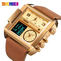 beautiful southeast square big dial cross-border skmei watch men business electronic 1391 ❄