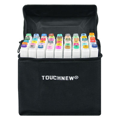 Touchfive 12-168 สีวาด Sketch Markers Set Oily Alcohol Based Art Marker ปากกา สำหรับระบายสี Manga นักเรียนศิลปินอุปกรณ์-zptcm3861